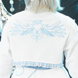Heart Hack クロップドジャケット WHITE/PASTEL BLUE
