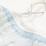 Heart Hack Leg Warmers WHITE/PASTEL BLUE