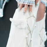 Heart Hack Leg Warmers WHITE/PASTEL BLUE