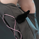 Heart Hack Leg Warmers DARK GRAY/PINK