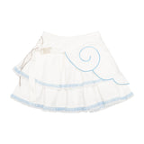 Heart Hack Skirt WHITE/PASTEL BLUE