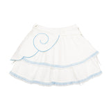 Heart Hack Skirt WHITE/PASTEL BLUE