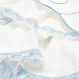 Heart Hack Skirt WHITE/PASTEL BLUE