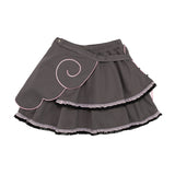 Heart Hack スカート DARK GRAY/PINK