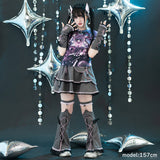 Heart Hack スカート DARK GRAY/PINK