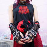 Dark Gloomy Mesh Arm Covers