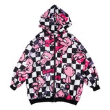 チェックグルーミー ZIP パーカー