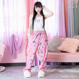 P Menhera-chan Mill Nero Pajamas Pants