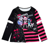 EMO Punk Menhera Chan Zip Long Sleeve Tee