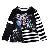 EMO Punk Menhera Chan Zip Long Sleeve Tee