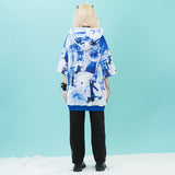 CYBER CAT Hoodie Short Sleeves