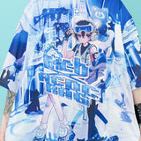 CYBER CAT Hoodie Short Sleeves