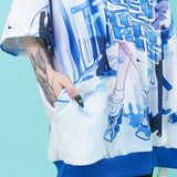 CYBER CAT Hoodie Short Sleeves