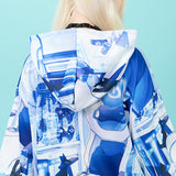 CYBER CAT Hoodie Short Sleeves