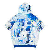 CYBER CAT Hoodie Short Sleeves