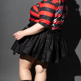 Pleated Pants-Skirt Plus Size