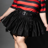 Pleated Pants-Skirt Plus Size