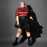 Pleated Pants-Skirt Plus Size