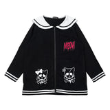 Meow Sailor Hoodie Plus Size