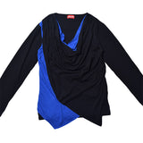 Drape Layered Long-Sleeve T-Shirt