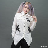 Wベルト シャツ WHITE