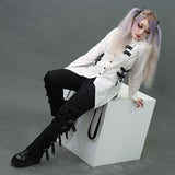 Wベルト シャツ WHITE