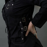 Wベルト シャツ BLACK