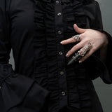 エンビロングブラウス BLACK