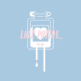 Blood Pack/Pill Bottle Jersey Jacket Black/Pastel Blue (Plus Size Ver.)