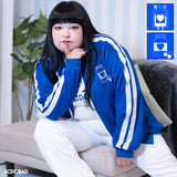 Blood Pack/Pill Bottle Jersey Jacket Navy  (Plus Size Ver.)
