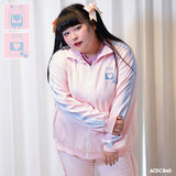 Blood Pack/Pill Bottle Jersey Jacket Pastel Pink/Pastel Blue  (Plus Size Ver.)