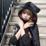 CAT EAR HOODED SCARF