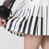 ピアノ ジャンパースカート WHITE