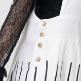 ピアノ ジャンパースカート WHITE