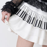 Piano 4-layers Skirt White