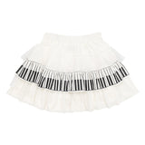 Piano 4-layers Skirt White