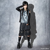 Dark Abyss Drape Cut-and-Sew Tee