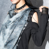 Dark Abyss Drape Cut-and-Sew Tee