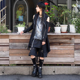 Dark Abyss Drape Cut-and-Sew Tee