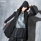 Dark Abyss Hooded Long Vest