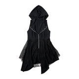 Dark Abyss Hooded Long Vest