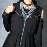 Dark Abyss Hooded Long Vest