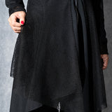 Dark Abyss Hooded Long Vest