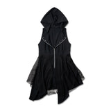Dark Abyss Hooded Long Vest