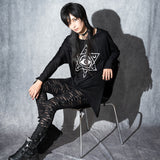 Dark Abyss Damaged Slim Leggings