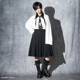 Dark Abyss PU Wrap Skirt