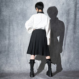 Dark Abyss PU Wrap Skirt
