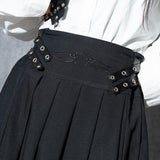 Dark Abyss PU Wrap Skirt
