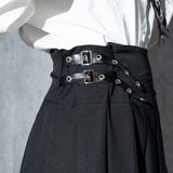 Dark Abyss PU Wrap Skirt
