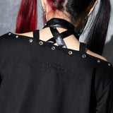 Dark Abyss Choker Sweatshirt